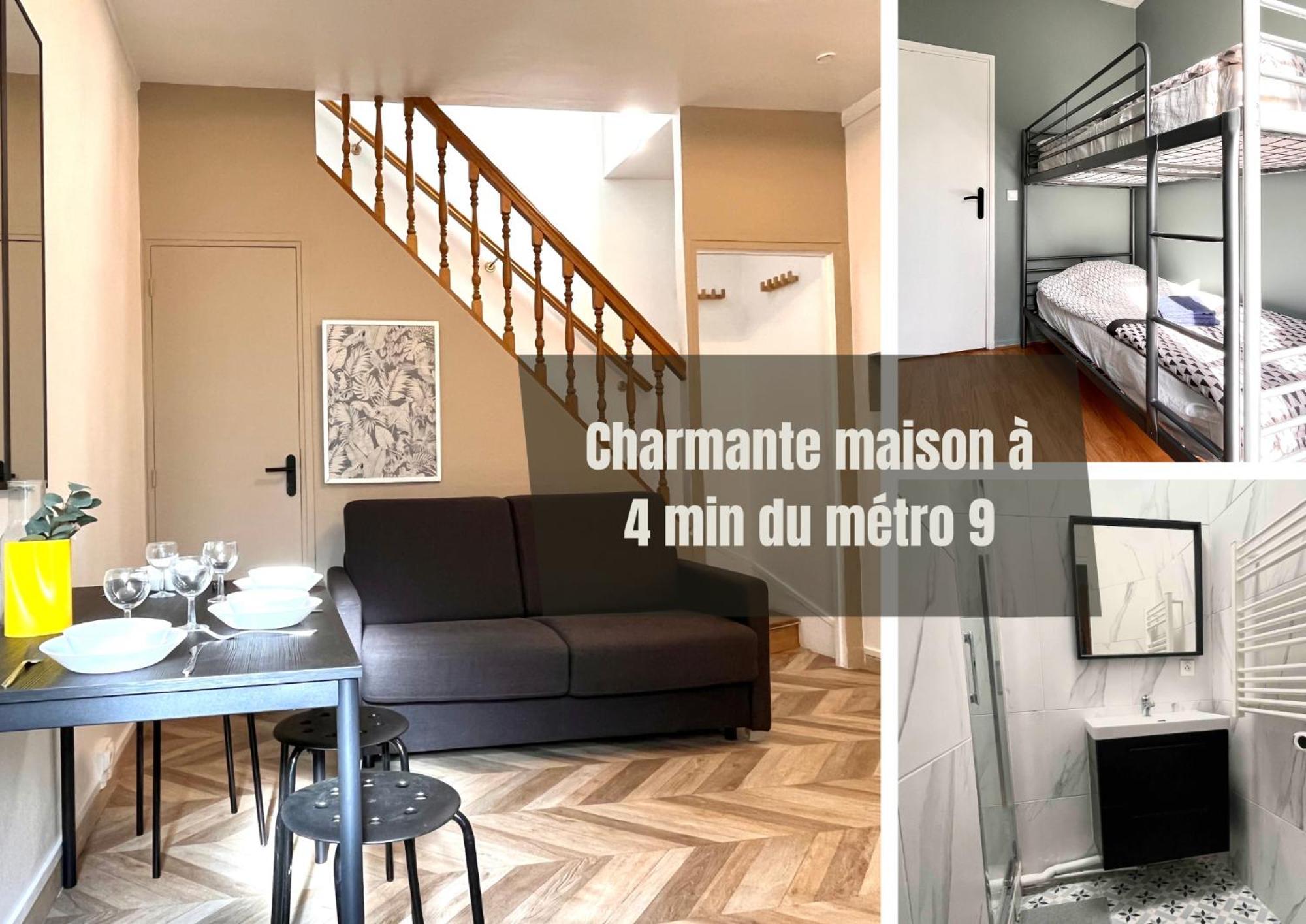 #2 Charmante Maison A 4 Min Metro 9 Bagnolet Εξωτερικό φωτογραφία